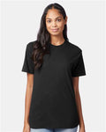 Hanes 42TB Perfect-T Triblend T-Shirt - Solid Black Triblend - model front