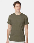 Hanes 42TB Perfect-T Triblend T-Shirt - Military Green Triblend - model front