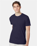 Hanes 42TB Perfect-T Triblend T-Shirt - Navy Triblend - model front