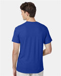 Hanes 42TB Perfect-T Triblend T-Shirt - Royal Triblend - model back