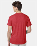 Hanes 42TB Perfect-T Triblend T-Shirt - Red Triblend - model back