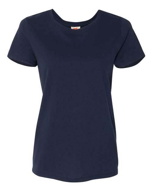 Hanes 5680 Women's Essential-T T-Shirt - Navy - front