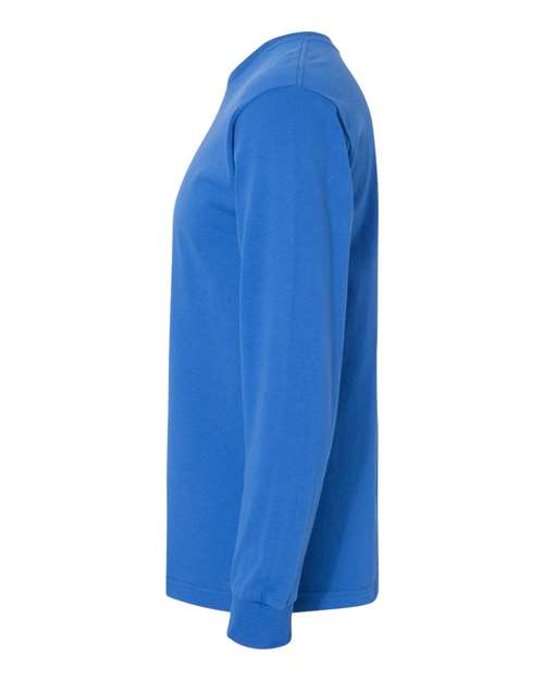 Bayside 5060 Unisex USA-Made Long Sleeve T-Shirt - Royal Blue - side
