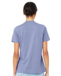 BELLA + CANVAS 6400 Women’s Relaxed Jersey Tee - Lavender Blue - model back