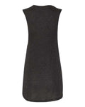 BELLA + CANVAS 8803 Women's Flowy Scoop Muscle Tank - Black Heather - back