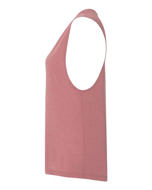 BELLA + CANVAS 8803 Women's Flowy Scoop Muscle Tank - Mauve - side