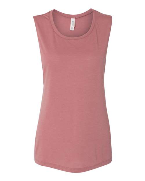 BELLA + CANVAS 8803 Women's Flowy Scoop Muscle Tank - Mauve - front