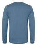 Bella+Canvas 3501 Unisex Jersey Long Sleeve Tee - Steel Blue - back