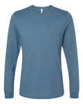 Bella+Canvas 3501 Unisex Jersey Long Sleeve Tee - Steel Blue - flat front