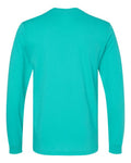 Bella+Canvas 3501 Unisex Jersey Long Sleeve Tee - Teal - back
