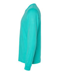 Bella+Canvas 3501 Unisex Jersey Long Sleeve Tee - Teal - side