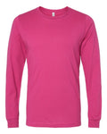 Bella+Canvas 3501 Unisex Jersey Long Sleeve Tee - Berry - flat front