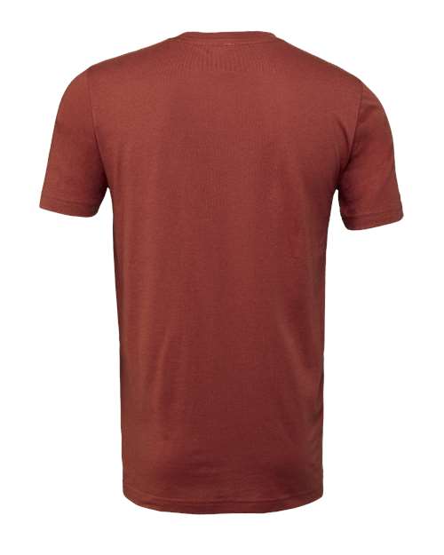 Bella+Canvas 3001 Unisex Jersey Short Sleeve Tee - Rust - back