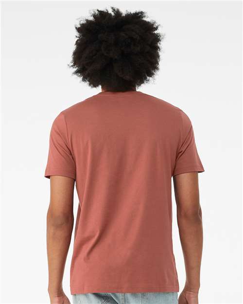 Bella+Canvas 3001 Unisex Jersey Short Sleeve Tee - Clay - model back