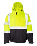 Kishigo JS121-122 Unisex Economy Bomber Jacket - Lime - front