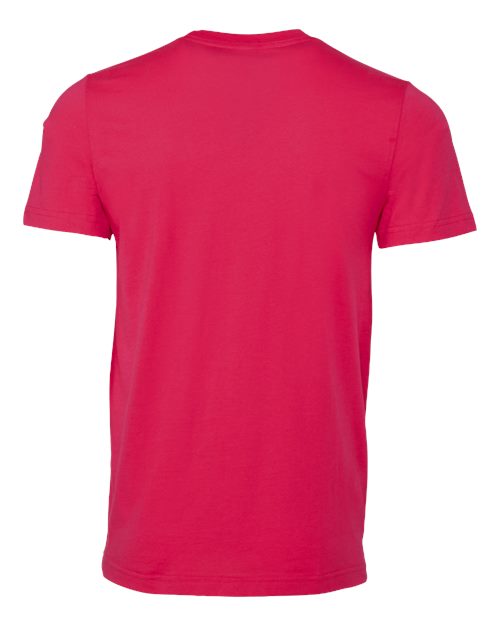 Bella+Canvas 3001 Unisex Jersey Short Sleeve Tee - Fuchsia - back
