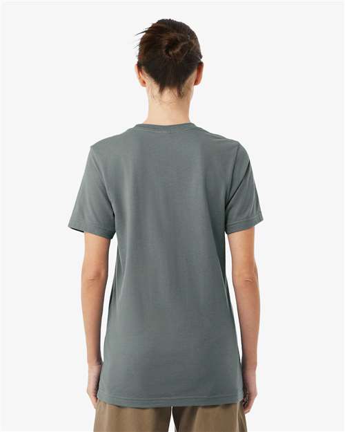 Bella+Canvas 3001 Unisex Jersey Short Sleeve Tee - Blue Storm - model back