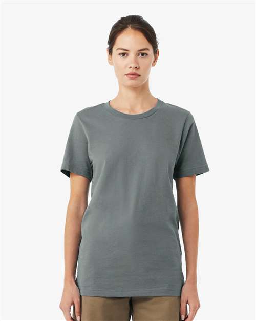 Bella+Canvas 3001 Unisex Jersey Short Sleeve Tee - Blue Storm - model front