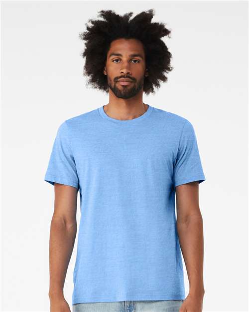 Bella+Canvas 3001 Unisex Jersey Short Sleeve Tee - Carolina Blue - model front