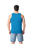 Gildan 5200 Unisex Heavy Cotton Tank Top - Sapphire - model back