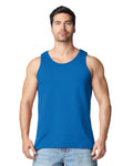 Gildan 5200 Unisex Heavy Cotton Tank Top - Royal - model front