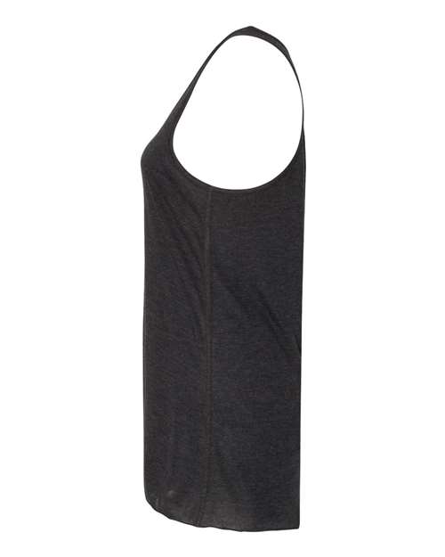 BELLA + CANVAS 8800 Women's Flowy Racerback Tank - Black Heather - side