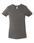 Bella + Canvas 3001Y Youth Jersey Tee - Asphalt - flat front