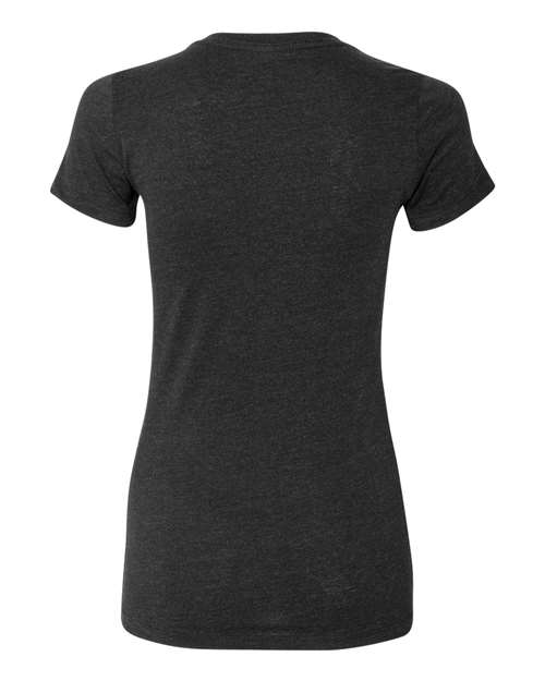 Bella + Canvas 6004 Women's Slim Fit Tee - Black Heather - back