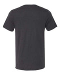 Bella + Canvas 3415 Triblend V-Neck Tee - Solid Dark Grey Triblend - back