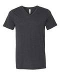 Bella + Canvas 3415 Triblend V-Neck Tee - Solid Dark Grey Triblend - flat front