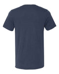 Bella + Canvas 3415 Triblend V-Neck Tee - Solid Navy Triblend - back