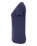 Bella + Canvas 3415 Triblend V-Neck Tee - Solid Navy Triblend - side