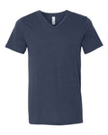 Bella + Canvas 3415 Triblend V-Neck Tee - Solid Navy Triblend - front