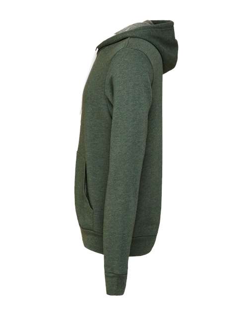 Bella+Canvas 3719 Unisex Sponge Fleece Pullover Hoodie - Heather Forest - side