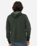 Bella+Canvas 3719 Unisex Sponge Fleece Pullover Hoodie - Heather Forest - model back