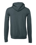 Bella+Canvas 3719 Unisex Sponge Fleece Pullover Hoodie - Heather Slate - back