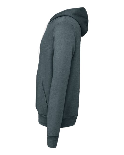 Bella+Canvas 3719 Unisex Sponge Fleece Pullover Hoodie - Heather Slate - side