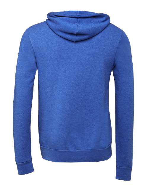 Bella+Canvas 3719 Unisex Sponge Fleece Pullover Hoodie - Heather True Royal - back