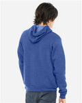 Bella+Canvas 3719 Unisex Sponge Fleece Pullover Hoodie - Heather True Royal - model back