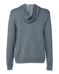 Bella + Canvas 3739 Sponge Fleece Full-Zip Hoodie Sweatshirt - Heather Slate - back