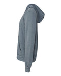 Bella + Canvas 3739 Sponge Fleece Full-Zip Hoodie Sweatshirt - Heather Slate - side
