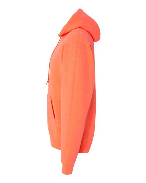 Jerzees 996MR Unisex NuBlend Hooded Sweatshirt - Retro Heather Coral - side