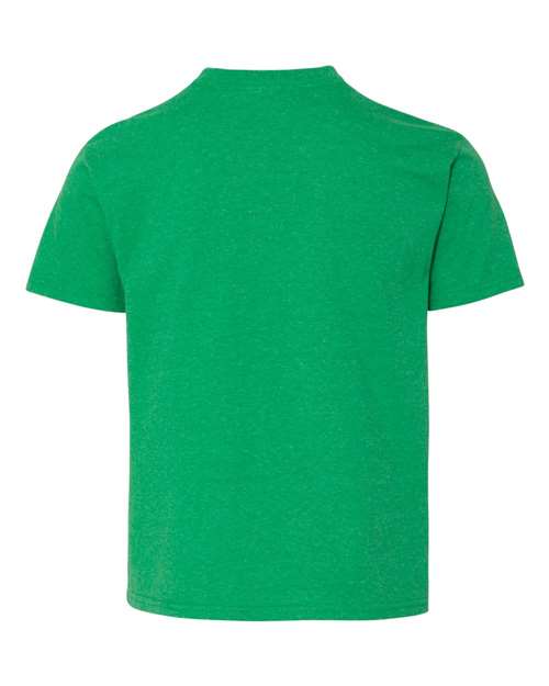 Jerzees 29BR Youth Dri-Power 50/50 T-Shirt - Irish Green Heather - back