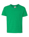 Jerzees 29BR Youth Dri-Power 50/50 T-Shirt - Irish Green Heather - front