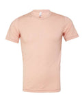 Bella+Canvas 3413 Unisex Triblend Short Sleeve Tee - Peach Triblend - flat front