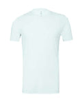 Bella+Canvas 3413 Unisex Triblend Short Sleeve Tee - Ice Blue Triblend - flat front