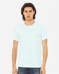 Bella+Canvas 3413 Unisex Triblend Short Sleeve Tee - Ice Blue Triblend - model front