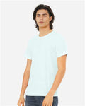 Bella+Canvas 3413 Unisex Triblend Short Sleeve Tee - Ice Blue Triblend - model side