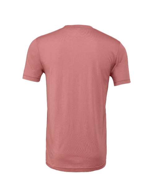 Bella+Canvas 3413 Unisex Triblend Short Sleeve Tee - Mauve Triblend - back