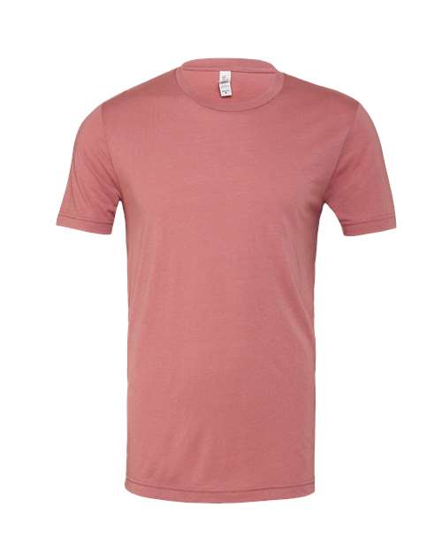 Bella+Canvas 3413 Unisex Triblend Short Sleeve Tee - Mauve Triblend - flat front